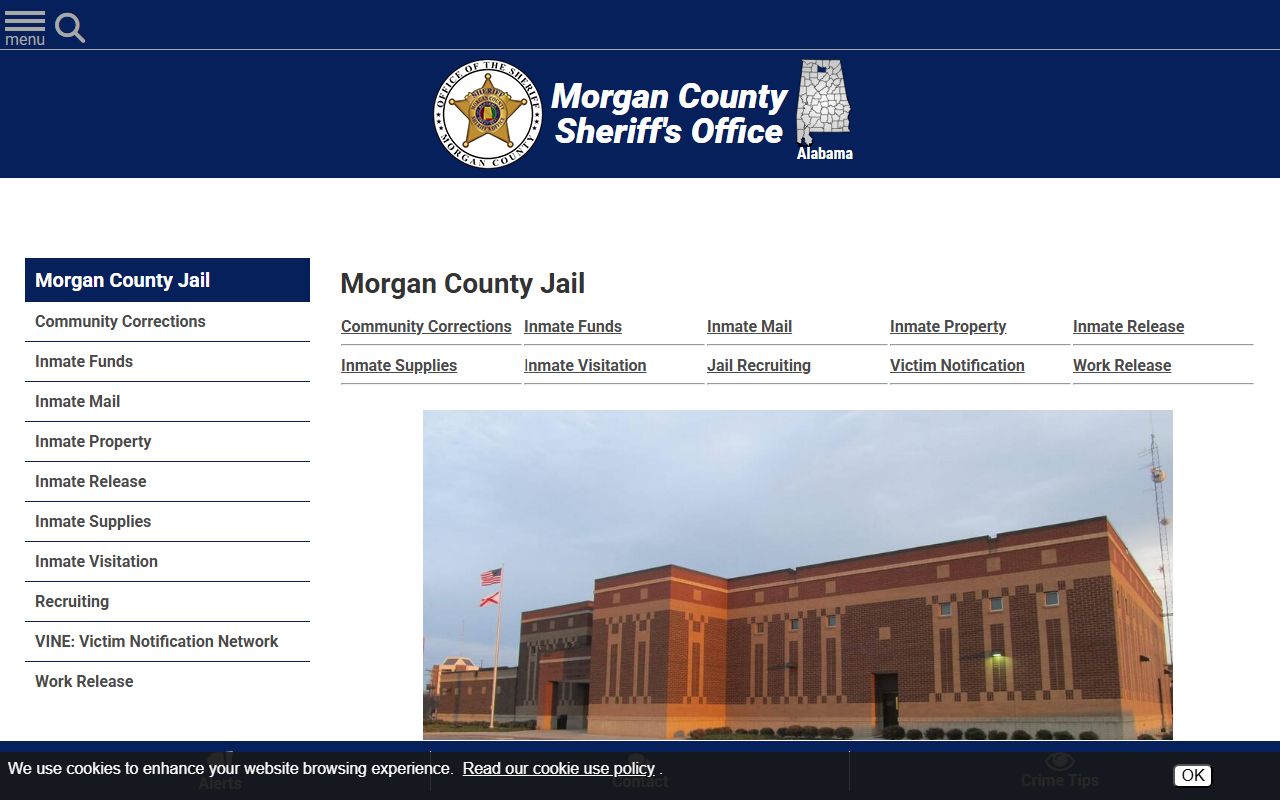 Morgan County inmate population and jail capacity overview